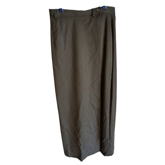 Ralph Lauren Dresses & Skirts - Ralph Lauren Brown Wool Long Skirt Womens Size 6 Fully Lined Classic Design VTG